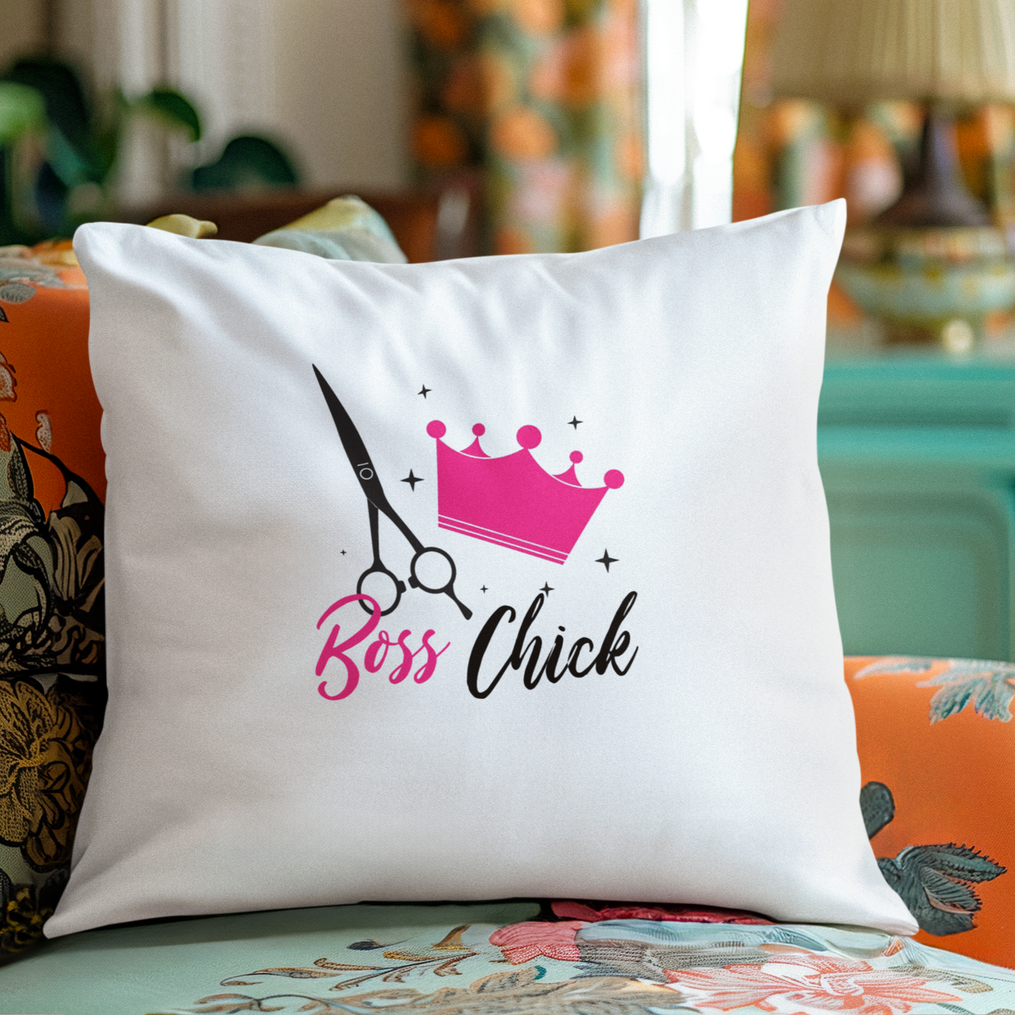 Proof of Persistence - Boss Chick Hairstyler - Square Pillow