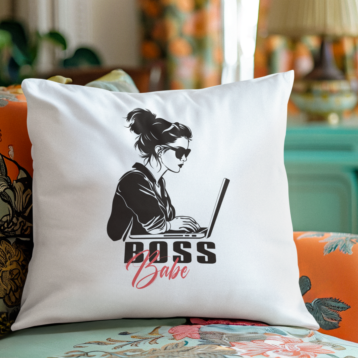 Bold Moves Only - Boss Babe Jessy - Square Pillow