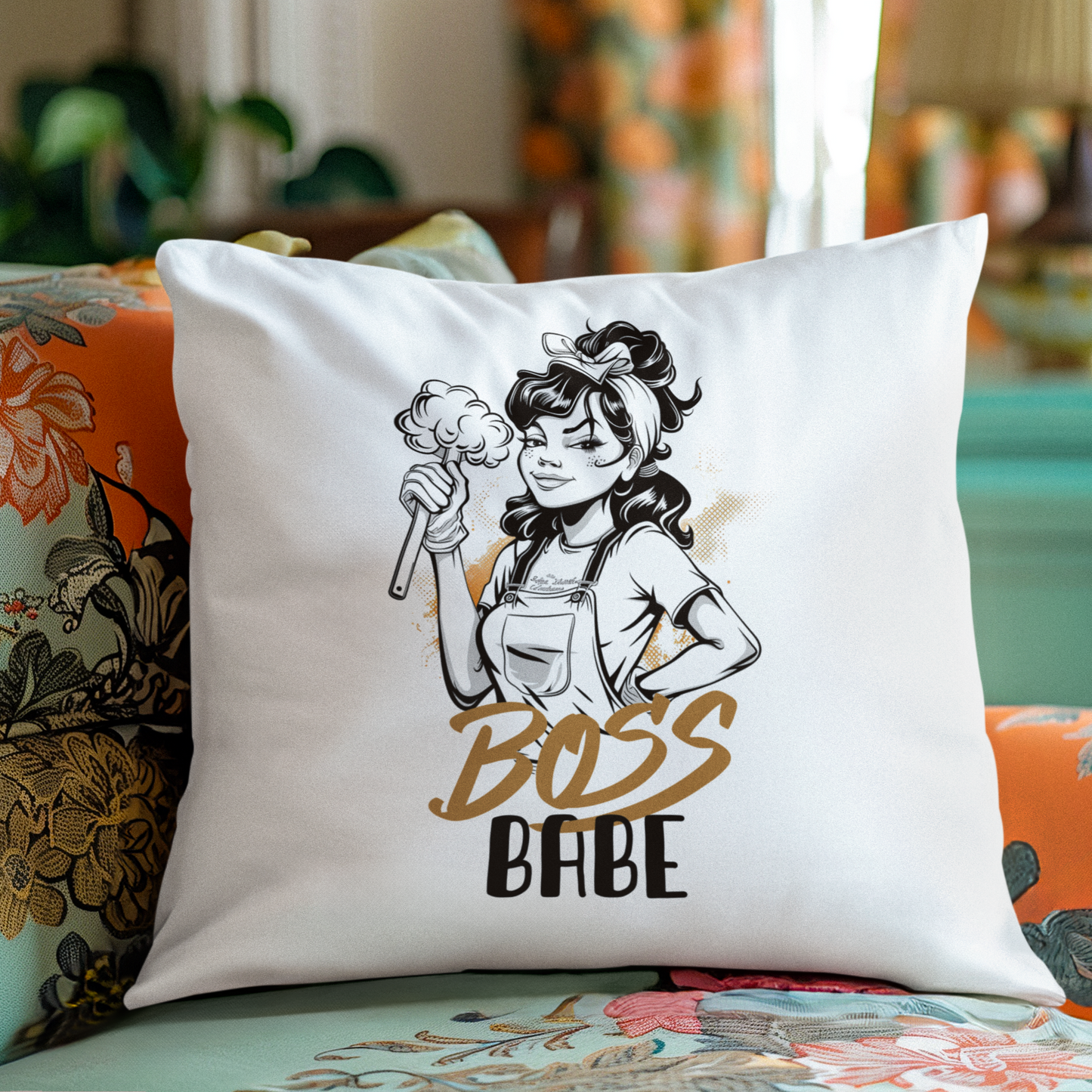 Winning in Heels - Boss Babe Mila - Square Pillow