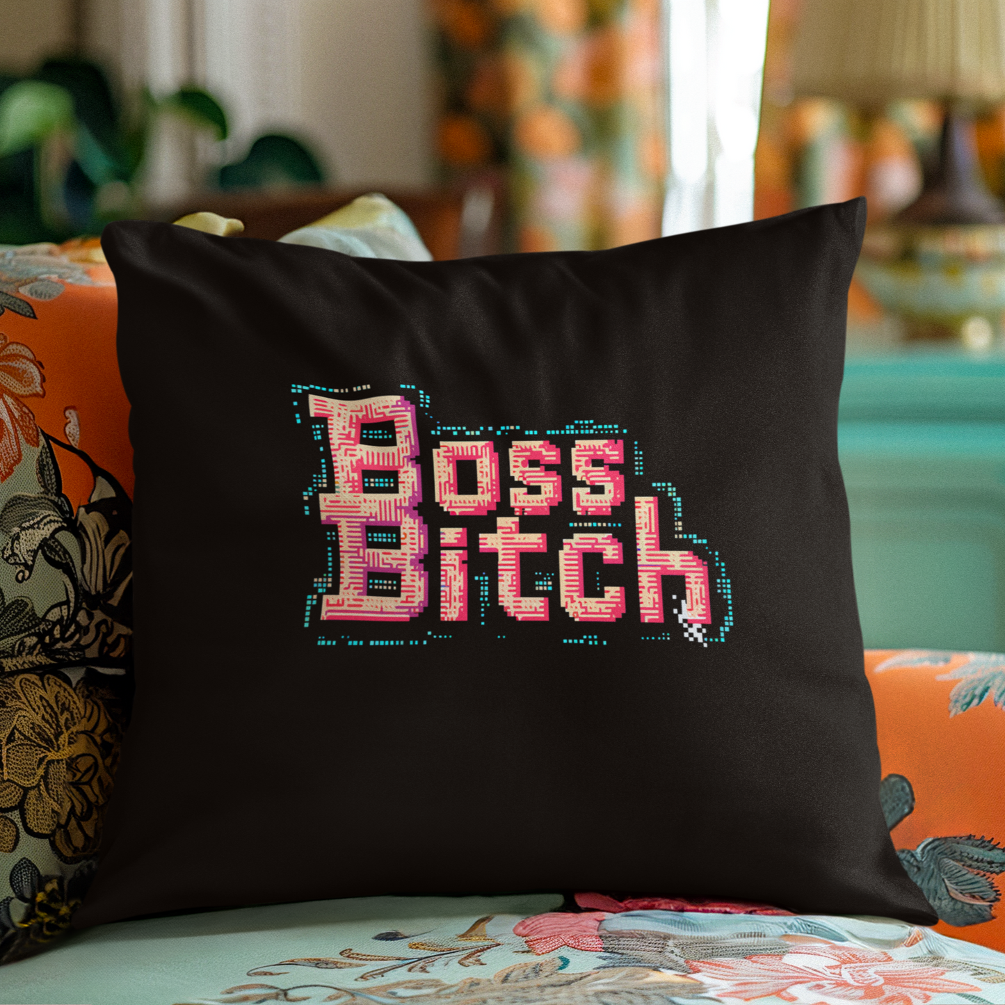 Manifest That Magic - Boss Bitch - Square Pillow