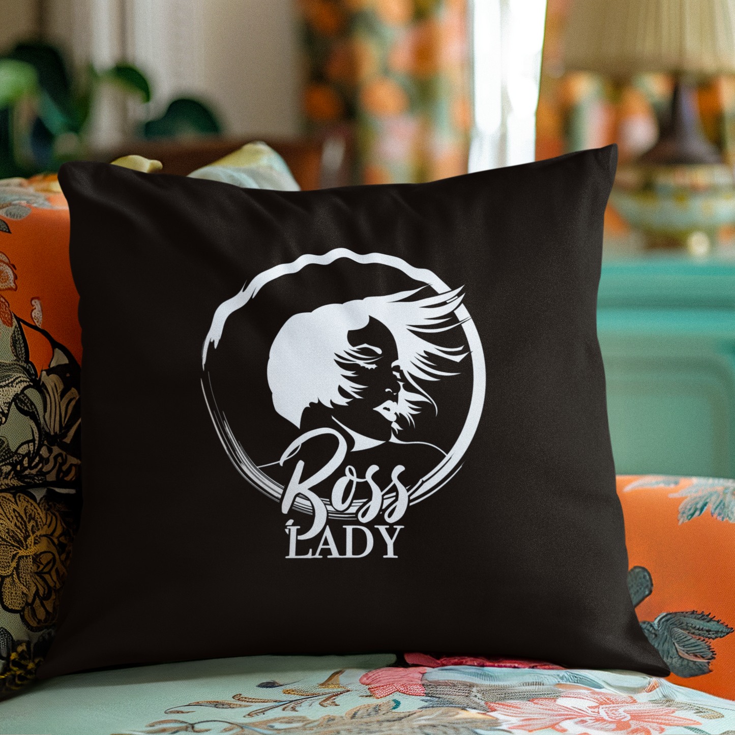 From No to Glow - Boss Lady - Square Pillow