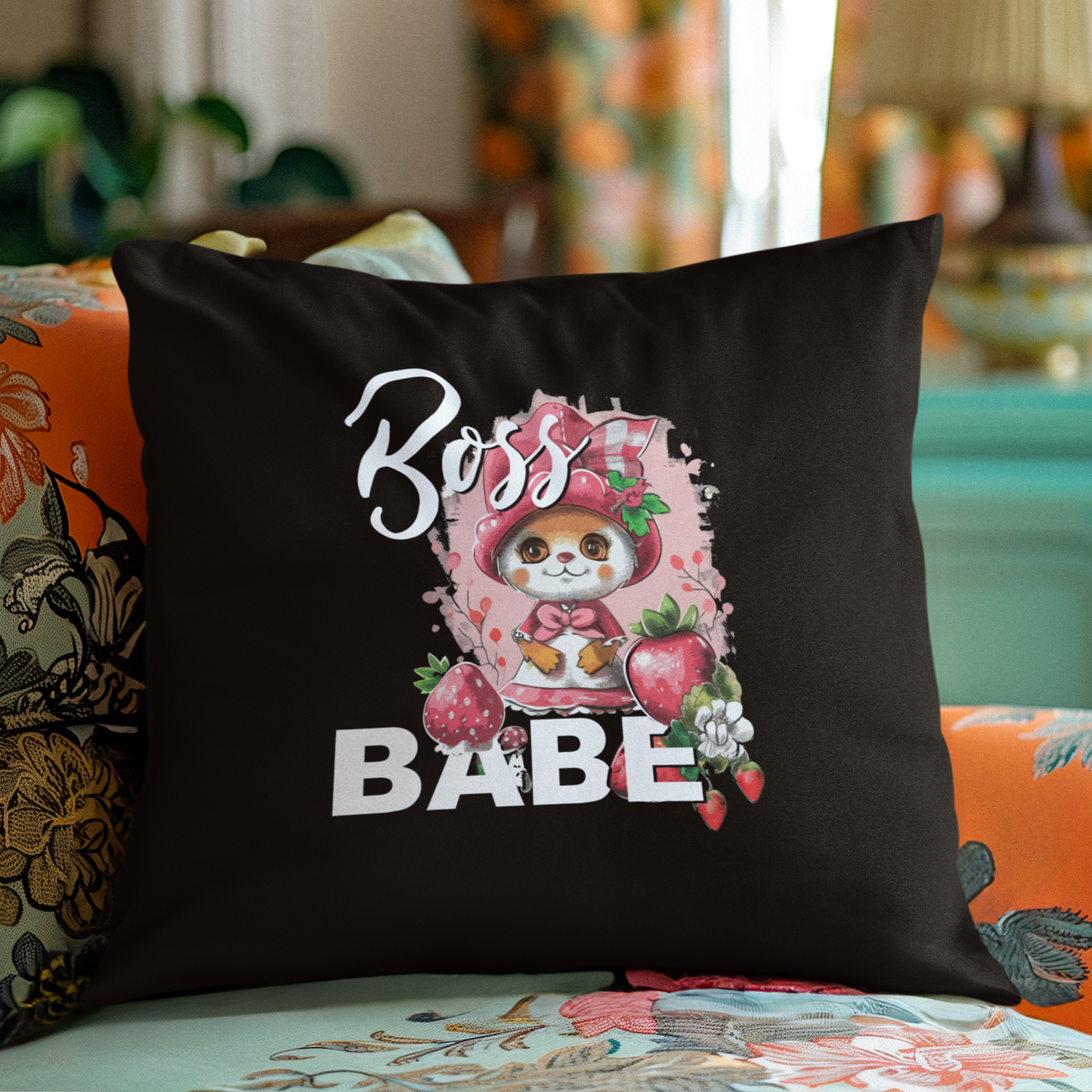 Slay All Day - Boss Babe - Square Pillow