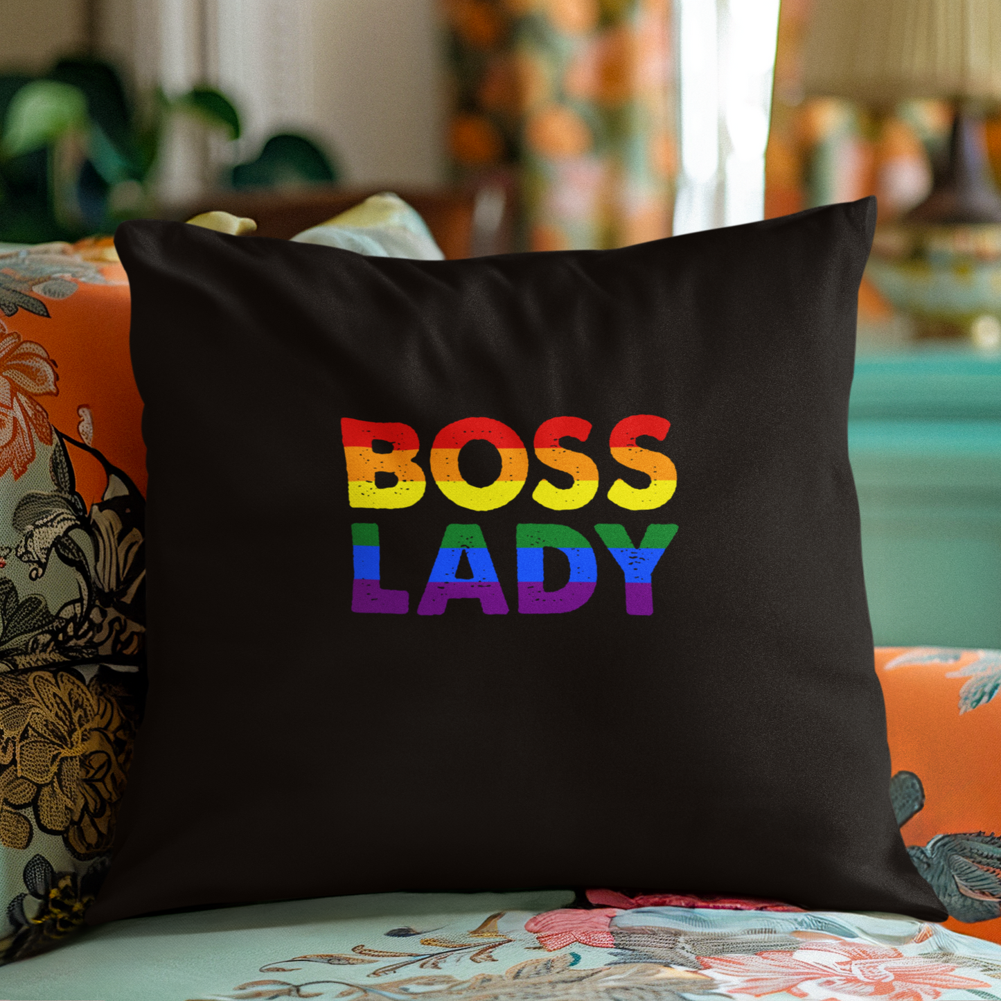 Boss Lady - Spun Polyester Square Pillow