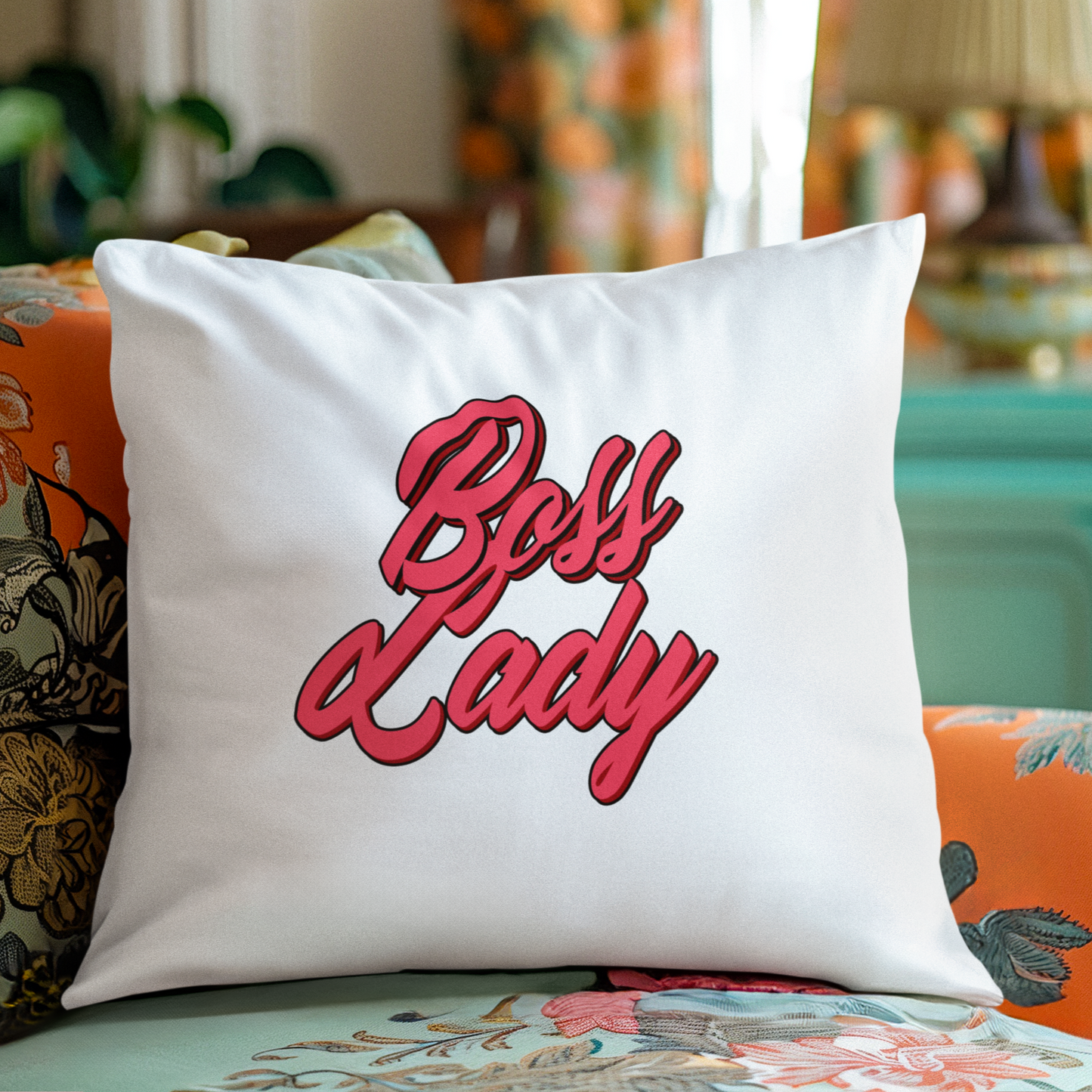 Strong, Free, Unstoppable - Boss Lady - Square Pillow