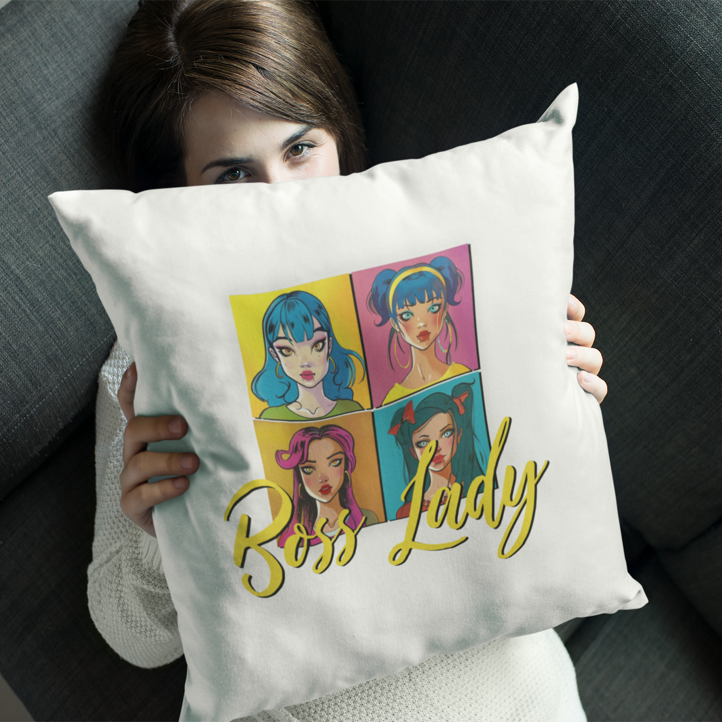 Dazzle in My Presence - Boss Lady - Square Pillow