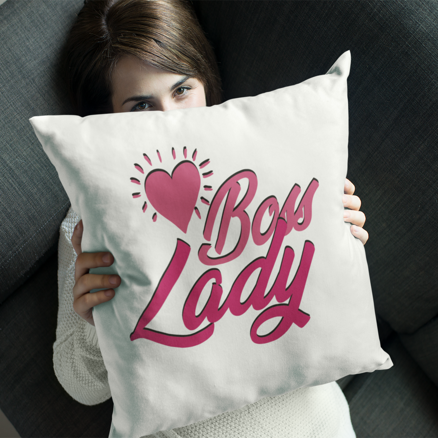 Watch and Learn - Boss Lady - Square Pillow