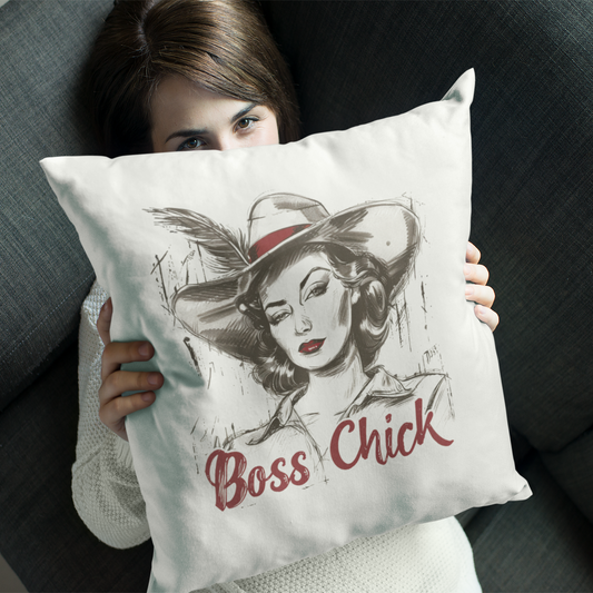 Sweat Equity Queen - Boss Chick - Square Pillow